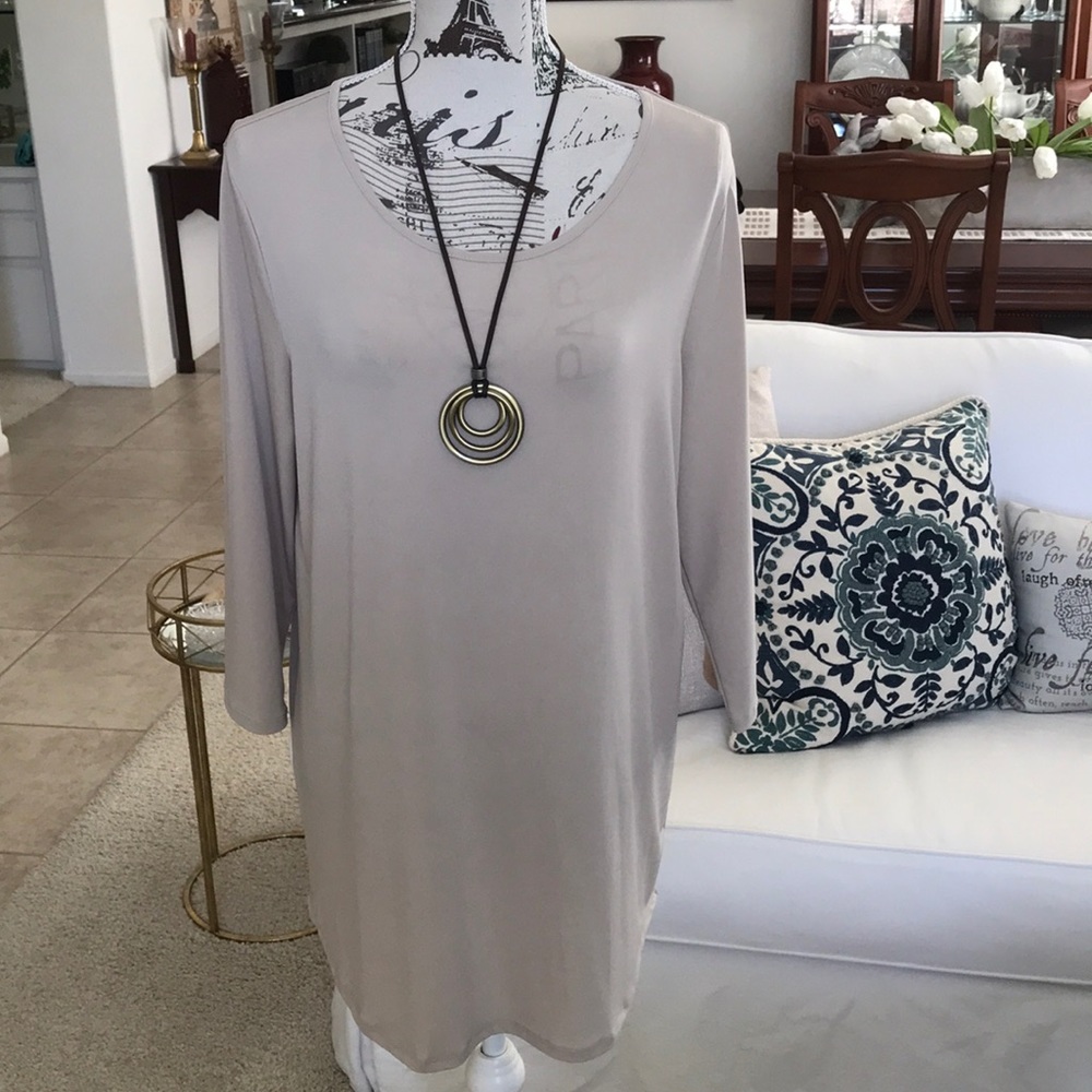Classic cream top and necklace from Chico’s